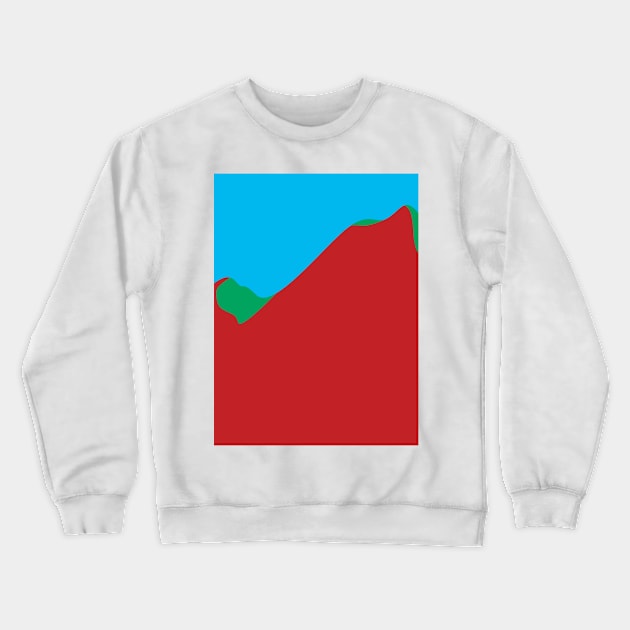 Red green mount falley Crewneck Sweatshirt by Imordinary